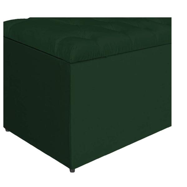 Imagem de Calçadeira Estofada Liverpool 195 cm King Size Suede Verde - Amarena Móveis