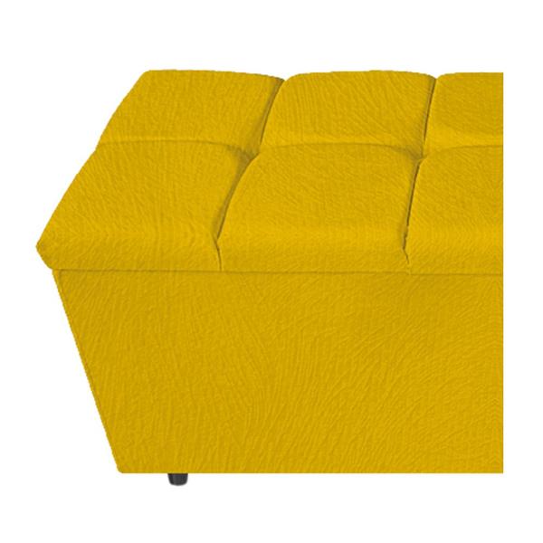 Imagem de Calçadeira Estofada Manchester 160 cm Queen Size Suede Amarelo - Amarena Móveis