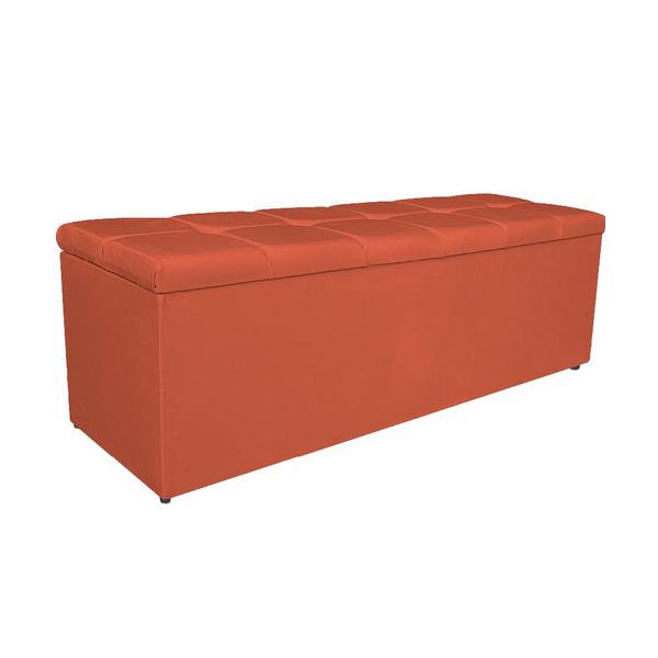 Imagem de Calçadeira Estofada Manchester 160 cm Queen Size Suede Terracota - Doce Sonho Móveis