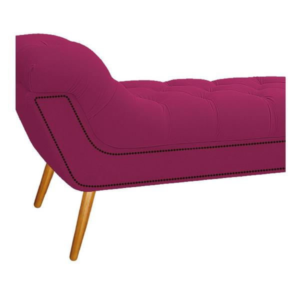 Imagem de Calçadeira Estofada Veneza 160 cm Queen Size Suede Pink - Doce Sonho Móveis