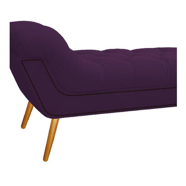 Imagem de Calçadeira Estofada Veneza 160 cm Queen Size Suede Roxo - Amarena Moveis