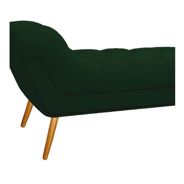 Imagem de Calçadeira Estofada Veneza 195 cm King Size Suede Verde - Amarena Móveis