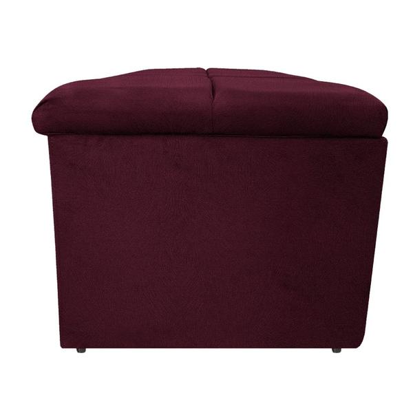 Imagem de Calçadeira Munique 160 cm Queen Size Suede Bordô AM Decor