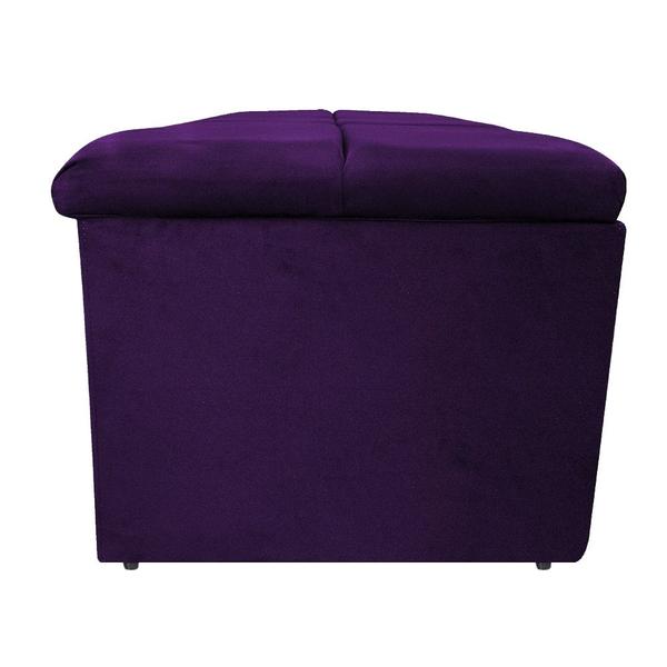 Imagem de Calçadeira Munique 160 cm Queen Size Suede Roxo AM Decor