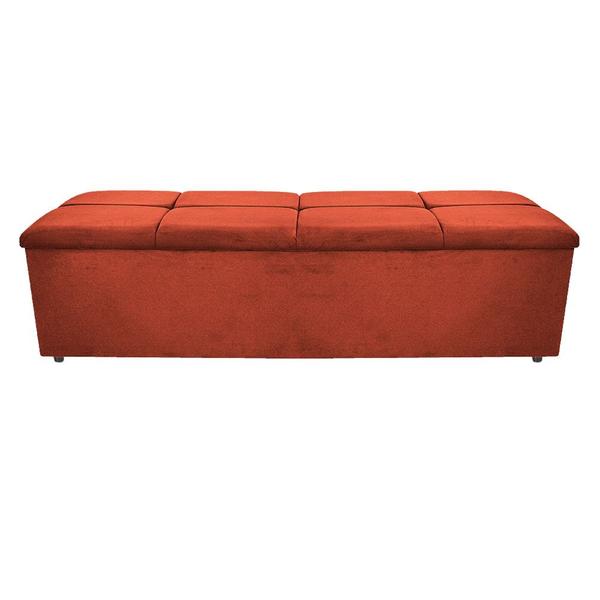 Imagem de Calçadeira Munique 195 cm King Size Suede Terracota AM Decor