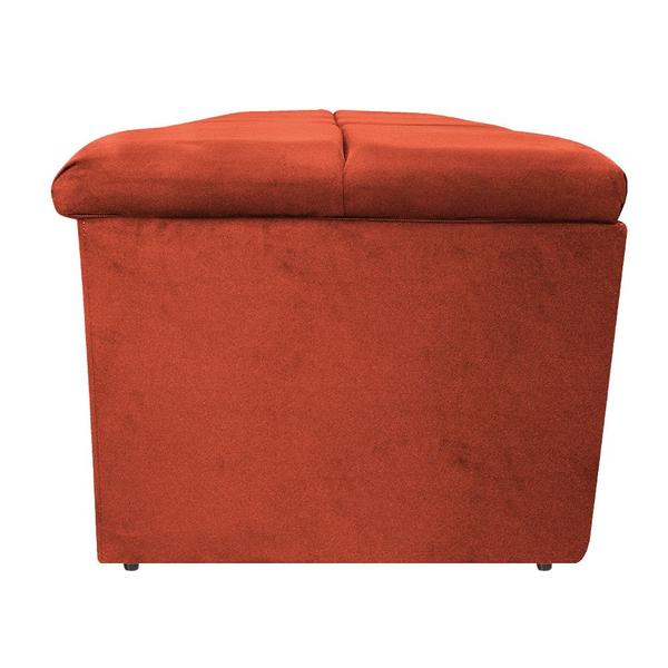 Imagem de Calçadeira Munique 195 cm King Size Suede Terracota AM Decor