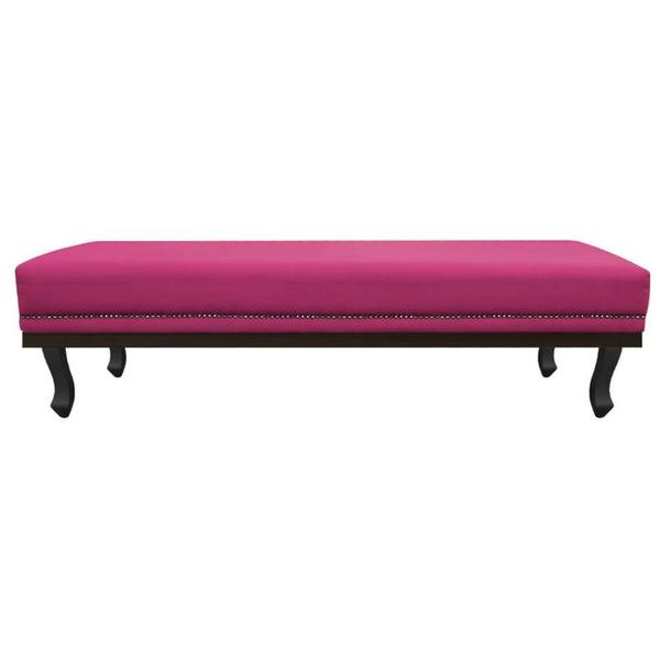 Imagem de Calçadeira Queen Orlando P02 160 cm para cama Box Suede Pink - Amarena Móveis