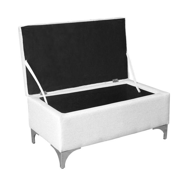 Imagem de Calçadeira Recamier Para pés cama Box King size Baú Iza 1.95m Nanda Decor