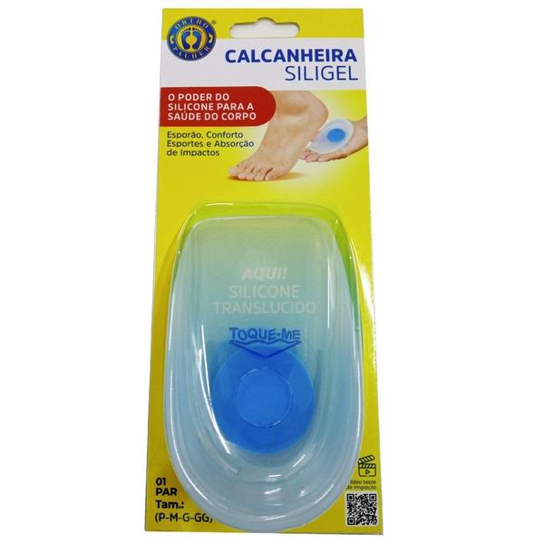 Imagem de Calcanheira Siligel Para Esporao Com Ponto Azul G Ortho Pahuer 1002