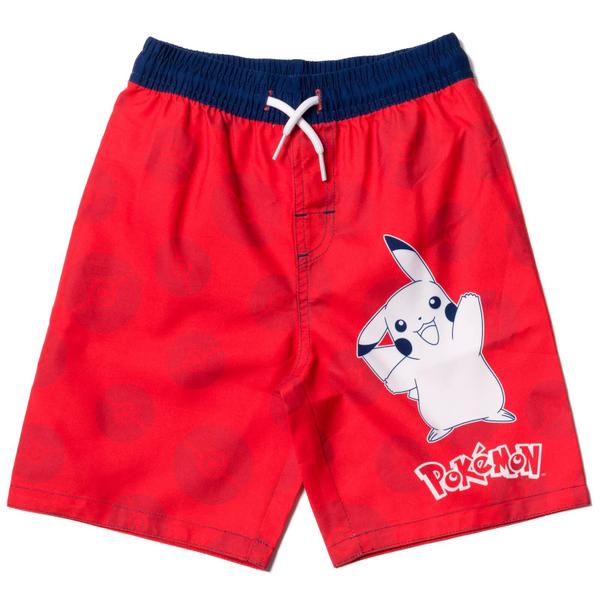 Imagem de Calção de banho Pokémon Pikachu Little Boys Swim Suks Red 7