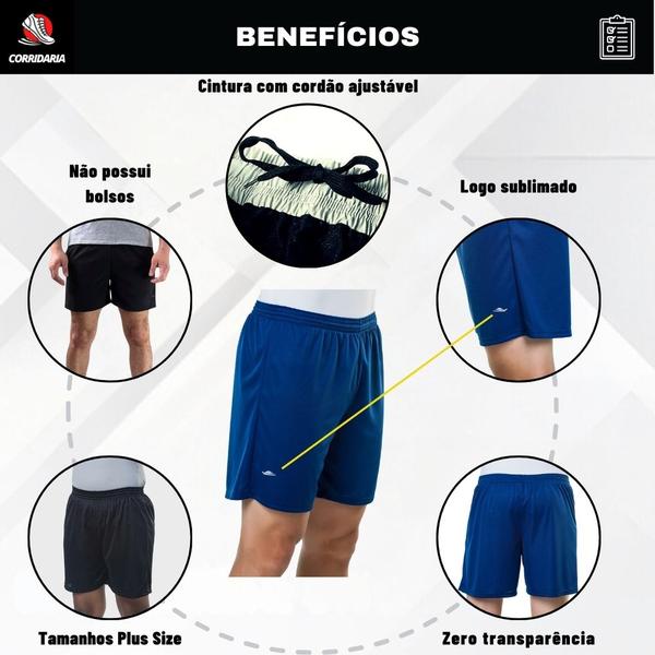 Imagem de Calção de Futebol Elite Essential Dry Esportes Indoor Ar Livre Corridas e Caminhadas