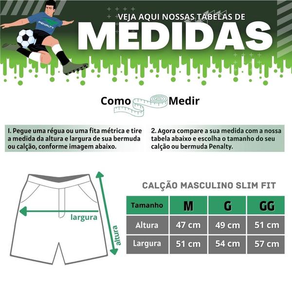 Imagem de Calção Masculino Penalty Leve Macio Confortável