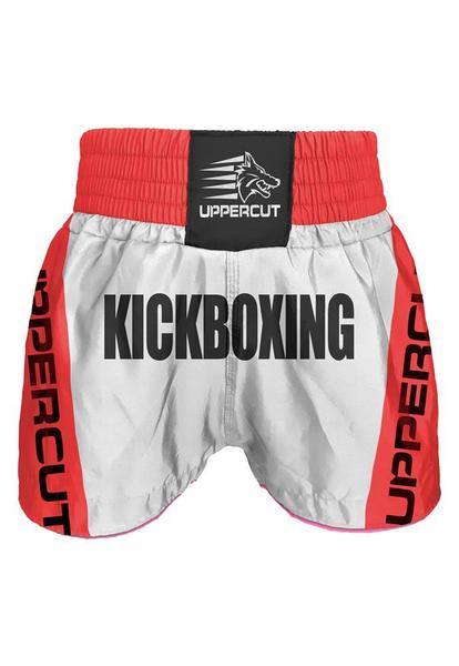 Imagem de Calção Short Kick Boxing - Premium - Bra/Verm - Uppercut