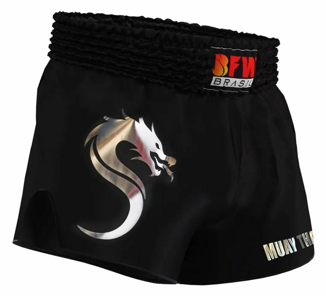 Imagem de Calção Short Muay Thai em Poliéster  - Dragão Classic - BFW