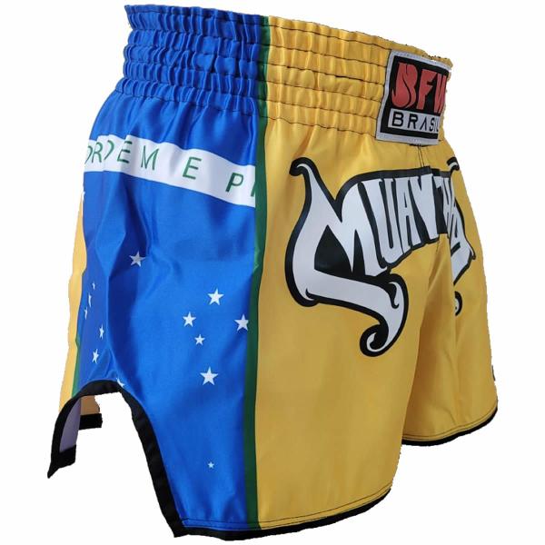 Imagem de Calção Short Muay Thai em Poliéster - Premium Brasil - BFW