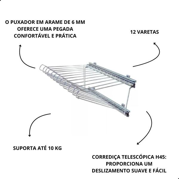 Imagem de Calceiro Metalon 15x15cm 12 Varetas Bredal