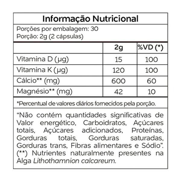 Imagem de Cálcio Algas Marinhas 60 Cápsulas Vitaminlife