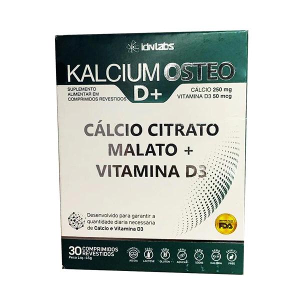 Imagem de Cálcio Citrato Malato+Vitamina D3 Kalcium Osteo D+ C/30 IDN