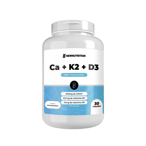 Imagem de Cálcio Com Vitamina K2 e Vitamina D3 - 60 Cápsulas NewNutrition