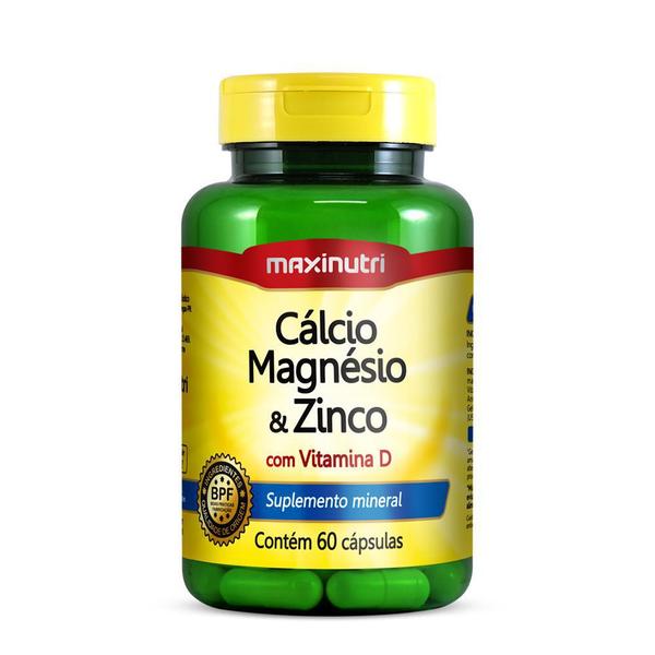 Imagem de Cálcio Magnésio E Zinco 60 Caps - Maxinutri