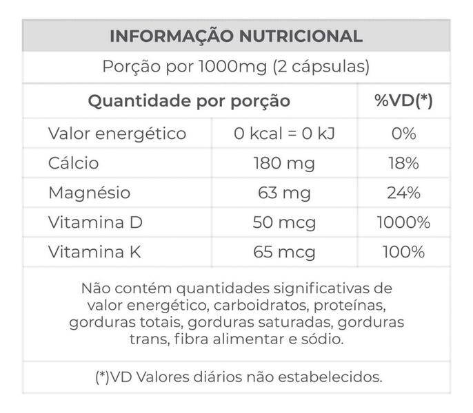 Imagem de Cálcio + Magnésio + Vitamina D3 + K2 Calmag Central 90cps