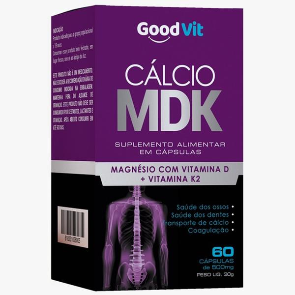 Imagem de Cálcio MDK  500mg C/60 Cápsulas  Good Vit