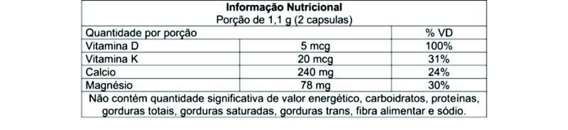 Imagem de Cálcio Mdk (Cálcio, Magnésio, Vitamina D e k2) 60 Caps Promel