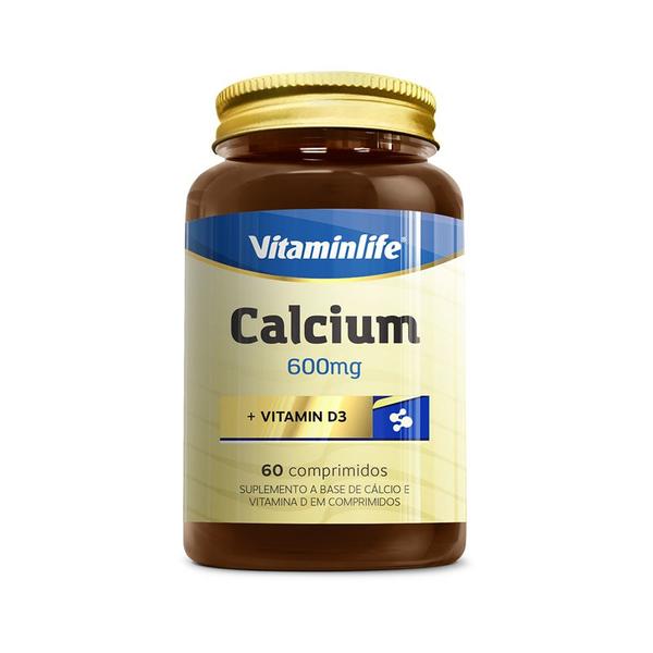 Imagem de Calcium 600mg + Vit D 200 Ui 60 Comprimidos - Vitaminlife