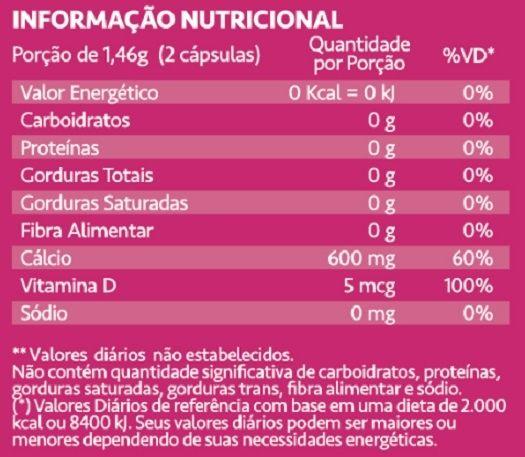 Imagem de Calcium Maxx - Calcio + D3 600mg (60 caps) - Padrão: Único