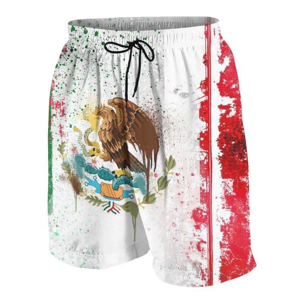 Imagem de Calções de banho LAIUE Boys Cool Mexico Flag, impressão 3D, 7-8 anos