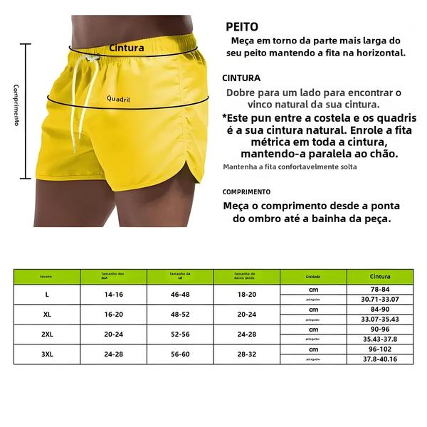 Imagem de Calções de Banho Masculinos Respiráveis - Cintura Baixa, Verão 2023