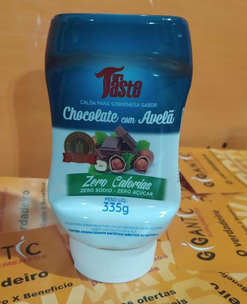 Imagem de Calda de Chocolate com Avela, Zero calorias, sodio e açucar 335g