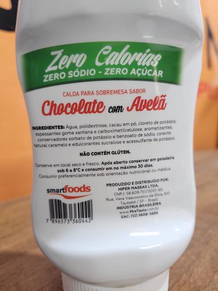 Imagem de Calda de Chocolate com Avela, Zero calorias, sodio e açucar 335g