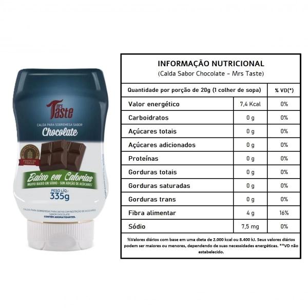 Imagem de CALDA DE CHOCOLATE MRS TASTE 335g