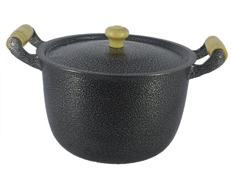 Caldeirão Aluminio Batido Craqueado Preto Numero 16 - DIVIFORT Imagem de Caldeirão Aluminio Batido Craqueado Preto Numero 16