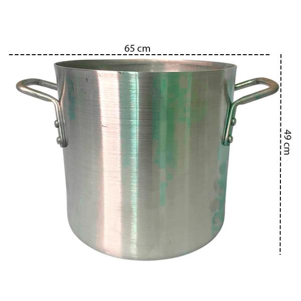 Caldeirão Alumínio Nº50 Linha Hotel 95 Litros Restaurante - Aluminio Nacional Imagem de Caldeirão Alumínio Nº50 Linha Hotel 95 Litros Restaurante