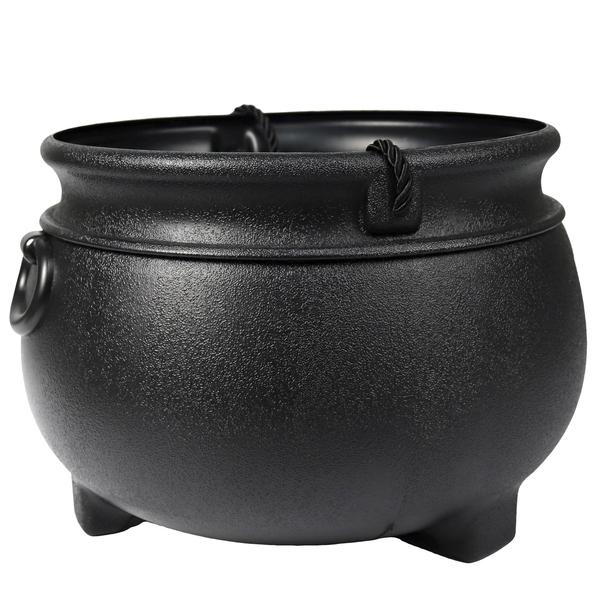 Caldeirão de Halloween GiftExpress Preto Grande Plástico 30cm Imagem de Caldeirão de Halloween GiftExpress Preto Grande Plástico 30cm