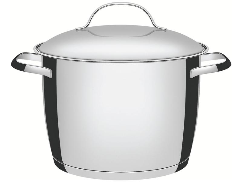 Caldeirão Inox Tramontina Fundo triplo 7,5L 24cm Allegra 62655241 Imagem de Caldeirão Inox Tramontina Fundo triplo 7,5L 24cm Allegra 62655241