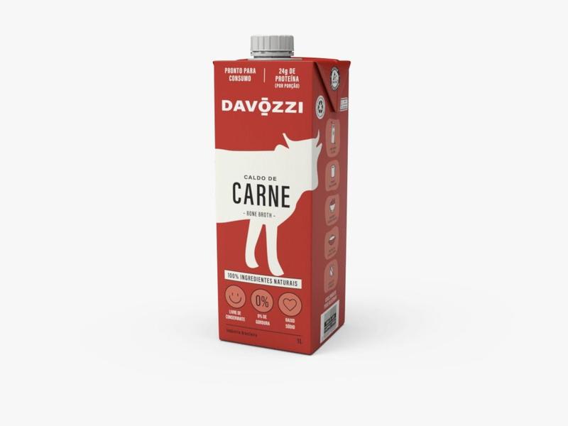 Caldo carne davozzi 1 l Imagem de Caldo carne davozzi 1 l