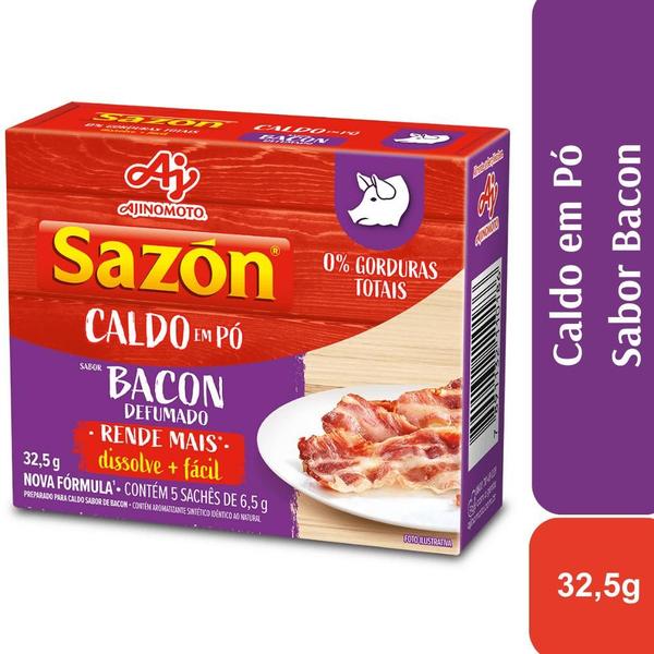 Imagem de Caldo em pó sazón sabor bacon 32,5g