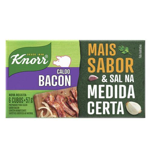 Imagem de Caldo Tablete bacon Knorr Mais Sabor 57g 6 Unidades