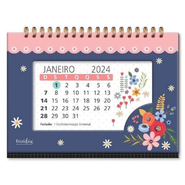 Imagem de Calendário de mesa Buquê   Fina ideia    2610