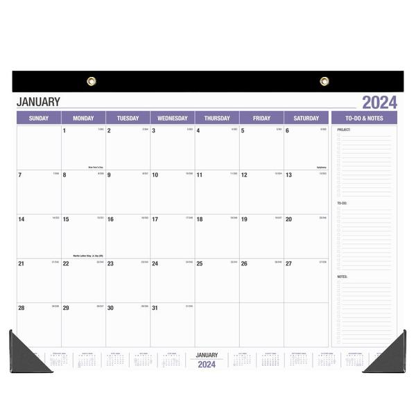 Imagem de Calendário de mesa Getvow 2024 de janeiro a dezembro: 22x17 polegadas