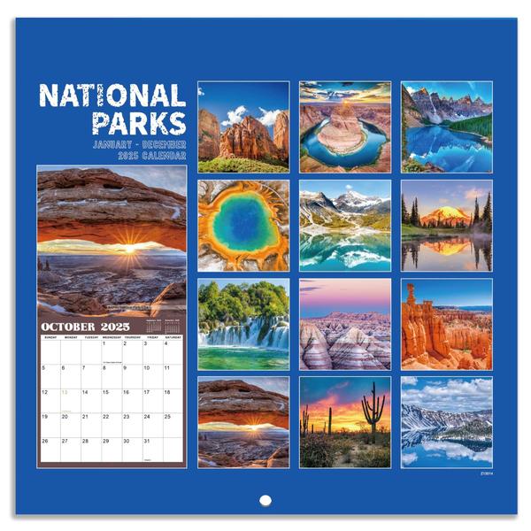 Imagem de Calendário de parede Youthamazing 2025 National Parks 30x60cm