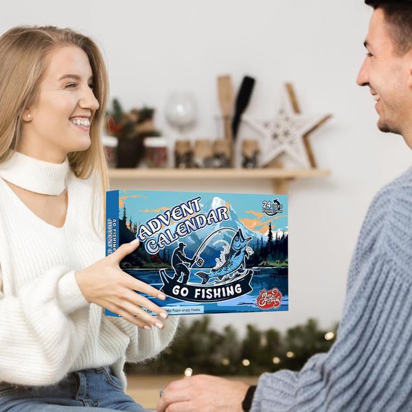 Imagem de Calendário do Advento ADNCZZXM 2024 Conjunto de iscas de pesca de Natal