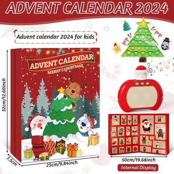 Imagem de Calendário do Advento BLLTYY Fidget Toys 2024 para crianças de 24 dias