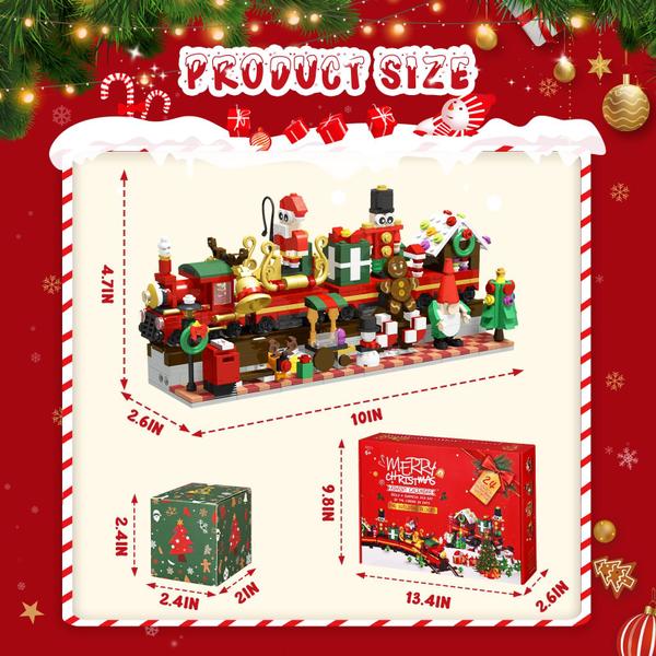 Imagem de Calendário do Advento Dekoresyon Christmas Train 24 em 1 Kids 2024