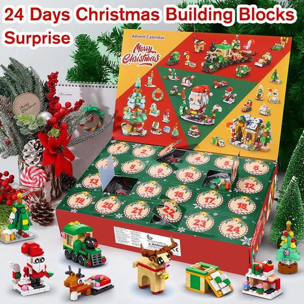 Imagem de Calendário do Advento DULEFUN 2024 Kids Christmas com Building Bloc