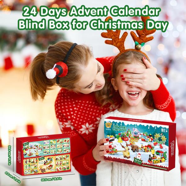 Imagem de Calendário do Advento IMCUAMK 2024 Christmas Building Blocks Kids