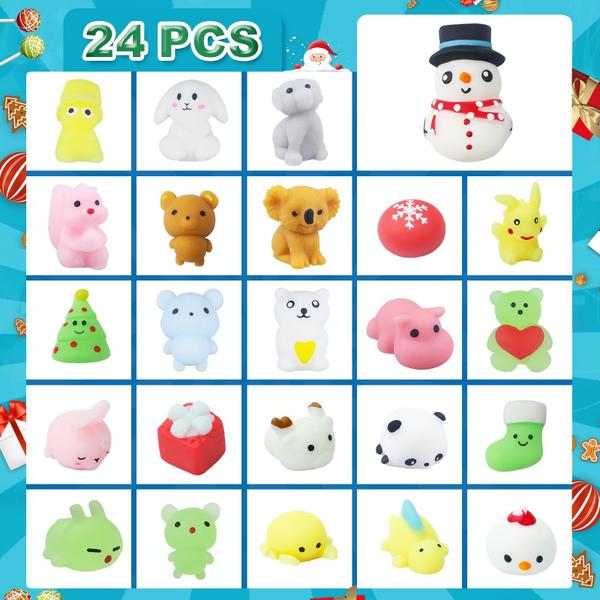 Imagem de Calendário do Advento ISTOOLL 2024 Luminous Mochi com 24 Squishies